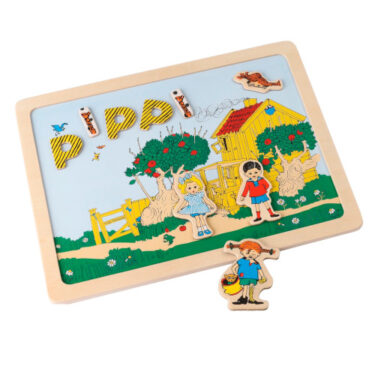 PIPPI Lína Langsokkur - segultafla með segulbókstöfum og segulmyndum