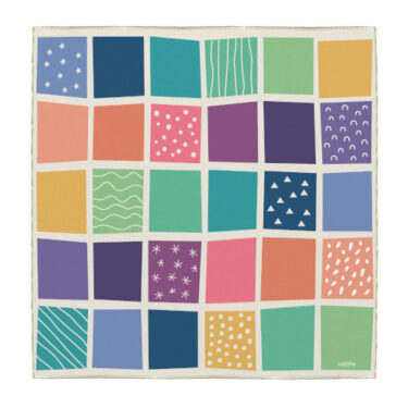 HOK Leikteppi 200 x 200 cm - Bútasaumur / patchwork