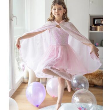 Bleikur pallíettukjóll