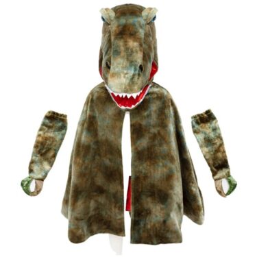 Risaeðlubúningur grænn - 104-116 cm