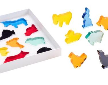 Dýrafígúrur fyrir ljósaborð - húsdýr