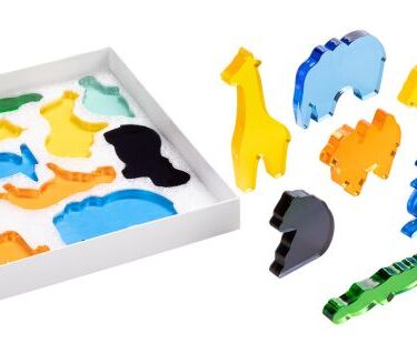 Dýrafígúrur fyrir ljósaborð - villt dýr