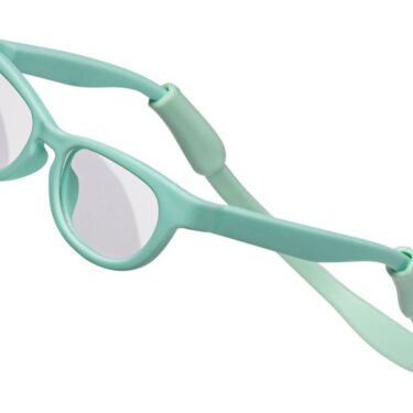 Grænblá dúkkugleraugu