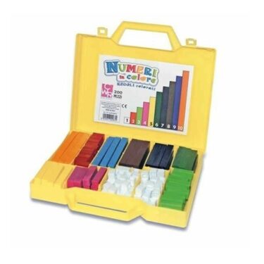 Litríkir plaststafir - 200 stk