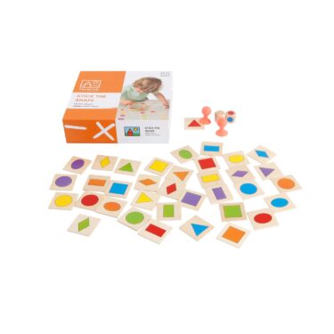 Leikur um mismunandi lögun forma og litir