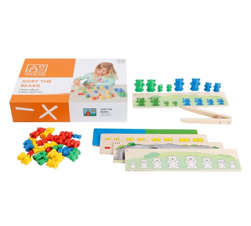 Flokka eftir litum og stærð