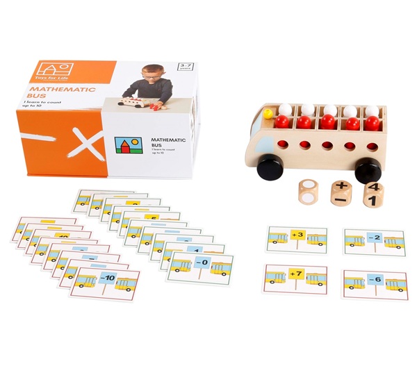 Stærðfræðispil. Læra að telja upp á tíu