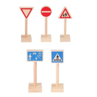 Umferðarmerki 16 cm 5 stk