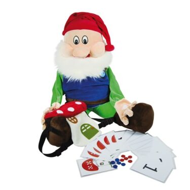 Álfur með bakpoka - Handbrúða