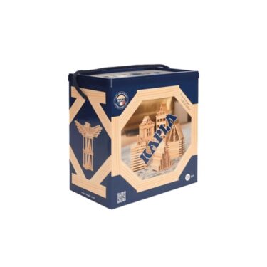 KAPLA kubbar - Viðarlitað kubbasett 120 stk