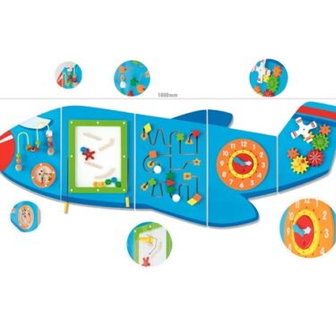 Veggþrautir Flugvél Þrautaborð